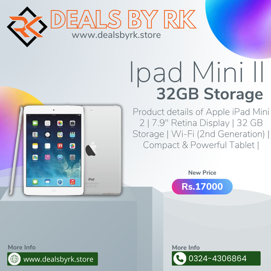 Apple iPad Mini 2 | 7.9" Retina Display | 32GB Storage