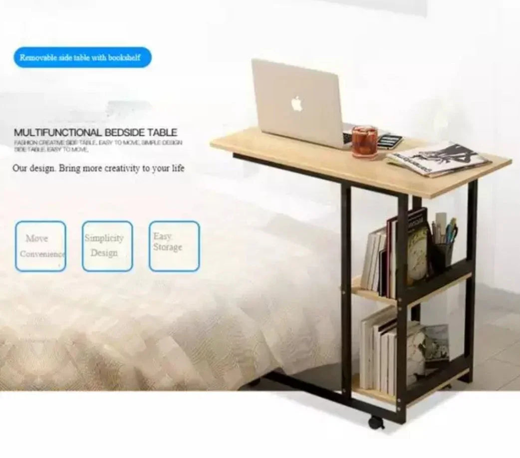 Bedside Laptop table with book shelves - Deals By RK