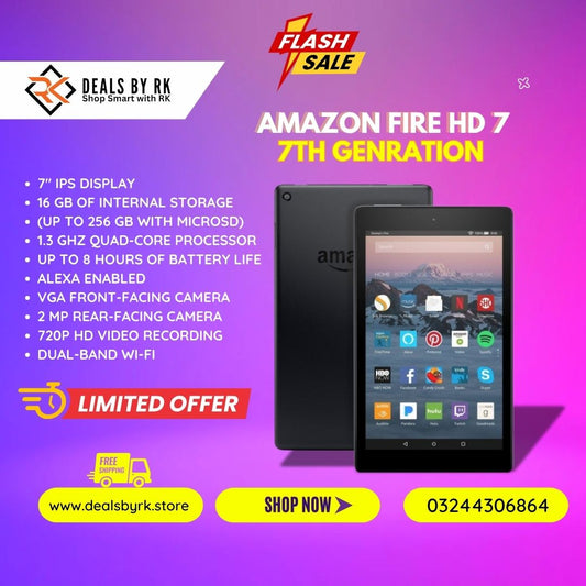 Amazon Fire 7 | 7th Generation | 8 GB Storage