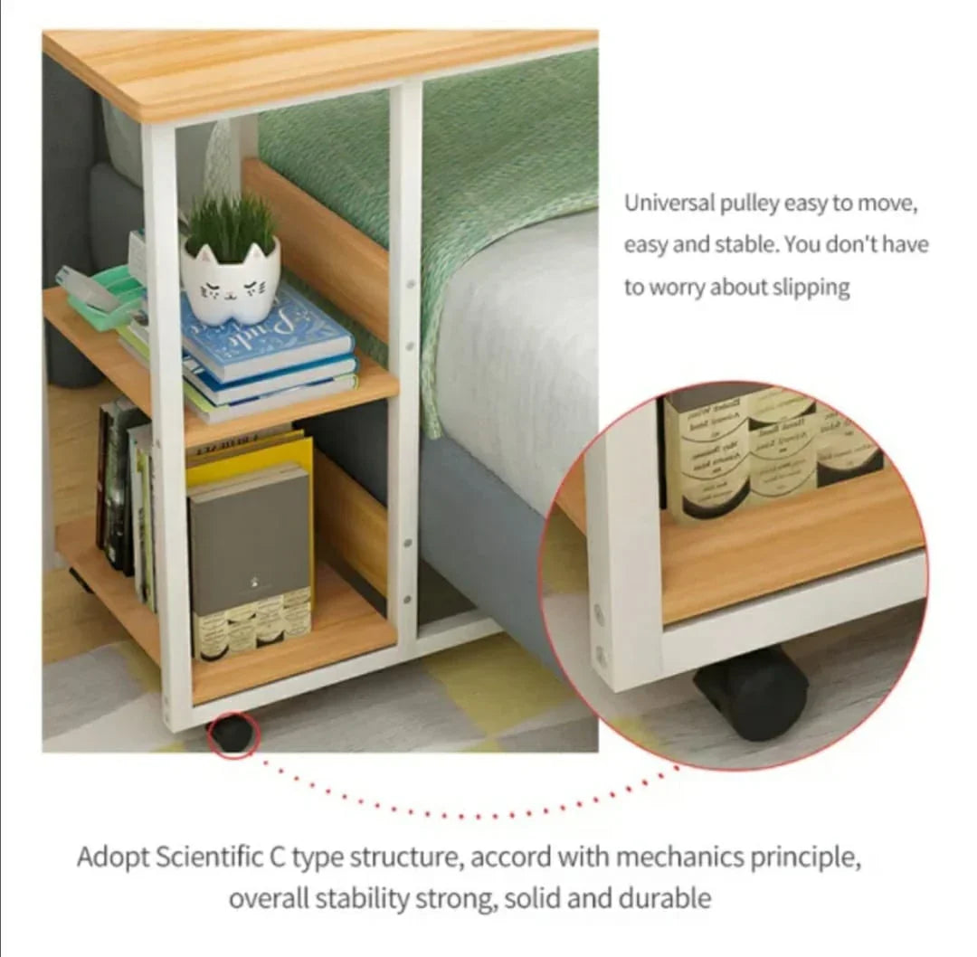 Bedside Laptop table with book shelves - Deals By RK