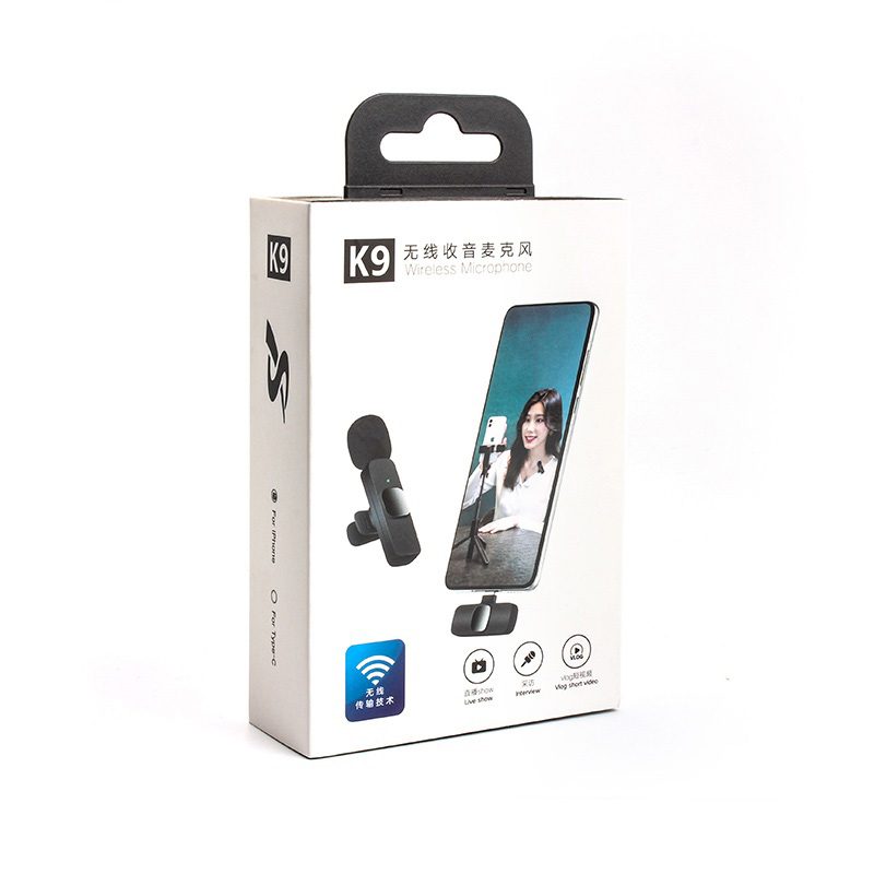 K9 Wireless Microphone For Mobile Type-C & Lightning - Deals By RK